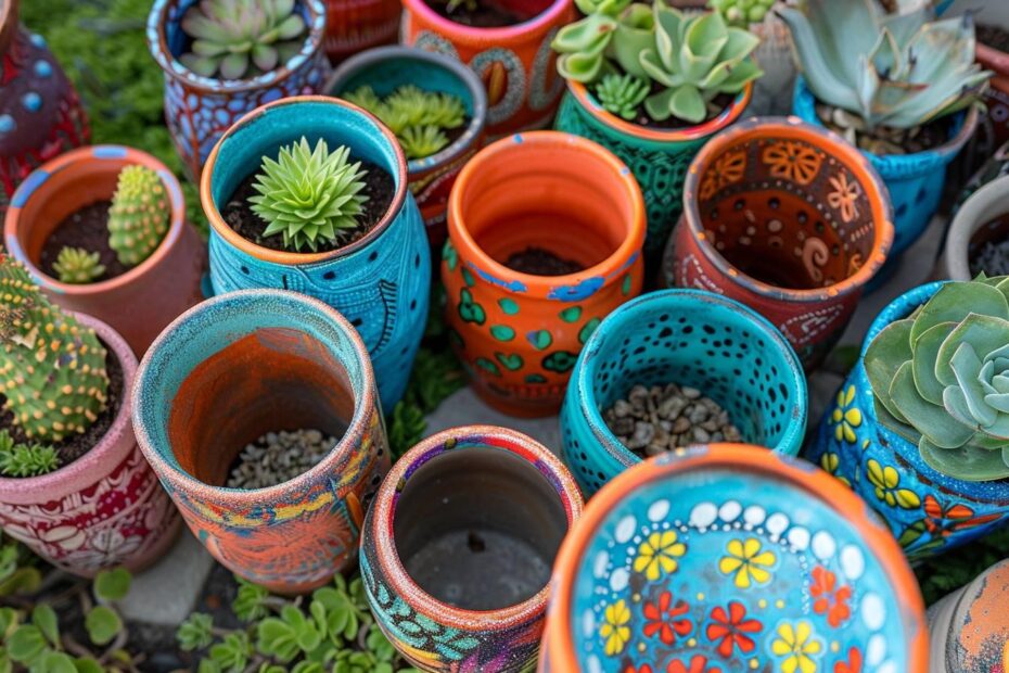 10 idées de bricolage créatives pour fabriquer vos pots de fleurs