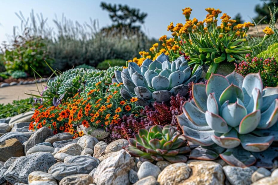 Créer un jardin de rocaille parfait : Guide des plantes d'extérieur idéales